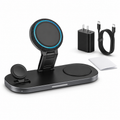 Qi2.2 25W 3 in 1 Wireless Charger for iPhone Apple Watch AirPods with Cooling Fan and 45W Adapter