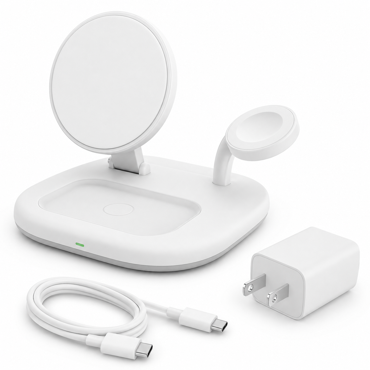 15W Qi2 3-in-1 Foldable Wireless Charger with 36W Adapter for iPhone, Watch and AirPods
