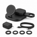 25W 3-in-1 Qi2 Magnetic Charger with 45W Adapter for Samsung, Pixel, iPhone and Smartwatches