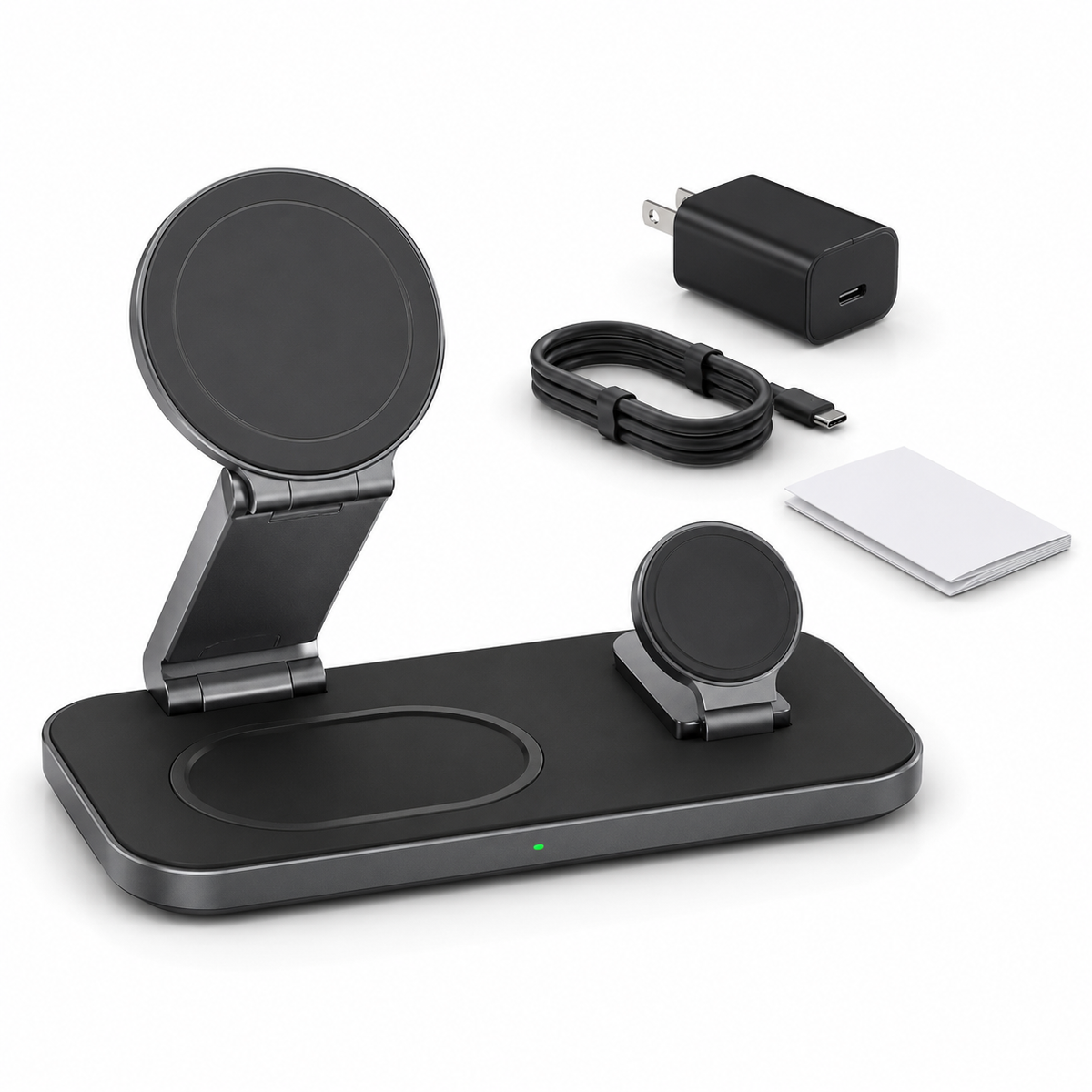Qi2 25W 3 in 1 Magnetic Charging Station for Samsung Galaxy Watch and Buds with 35W Adapter