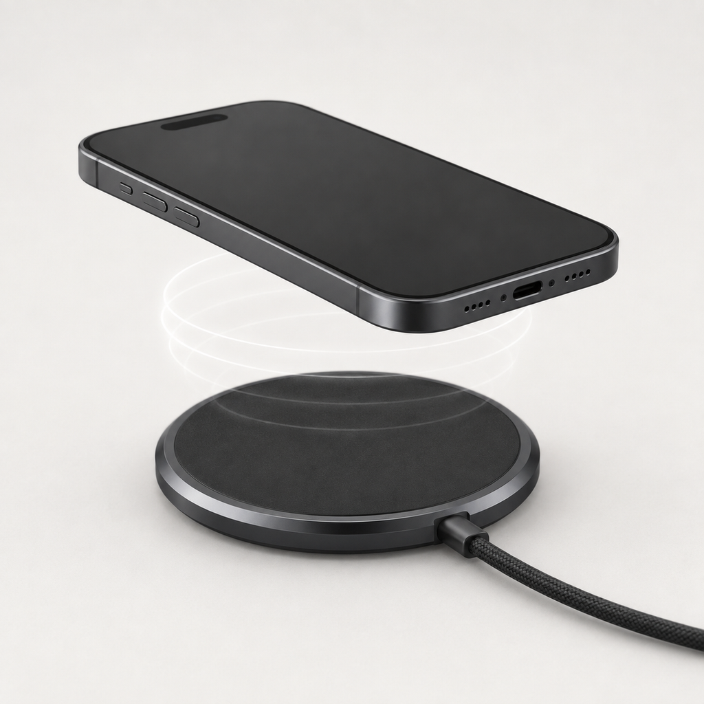 Qi2 Magnetic Wireless Charger with 45W USB C Power Adapter Dark Gray